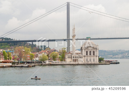 Ortakoy mosque and Bosporus bridge in Istanbul Ortakoy mosque and Bosporus bridge in Istanbul 45209596