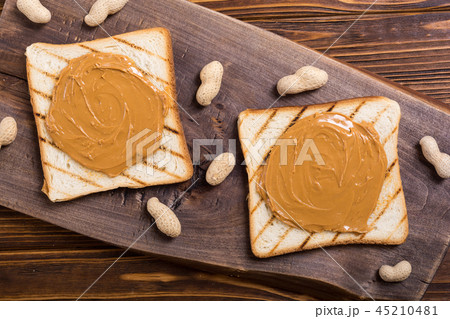 Peanut butter sandwiches 45210481