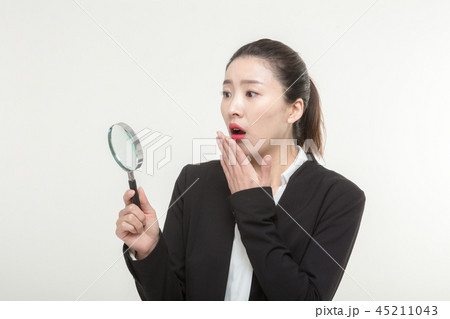 Korean career woman's various expressions and pose Korean career woman's various expressions and pose 45211043