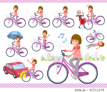 flat type Bob hair women Sportswear_city cycle flat type Bob hair women Sportswear_city cycle 45211376