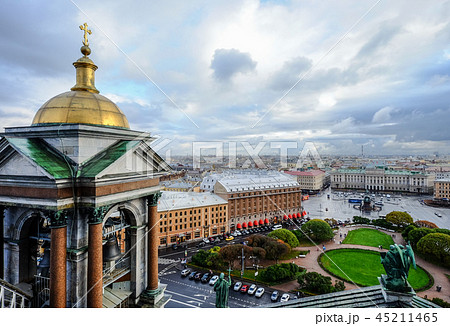 Aerial view of St. Petersburg, Russia 45211465