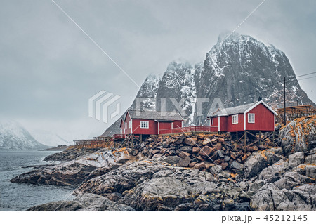 Hamnoy fishing village on Lofoten Islands, Norway 45212145