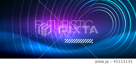 Neon glowing circles background 45213135