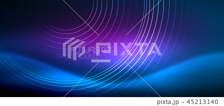 Neon glowing circles background Neon glowing circles background 45213140