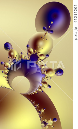 Fractal tall abstract, computer art, math render  45215202