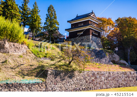 《長野県》上田城址公園　南櫓　秋の紅葉 45215514