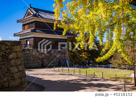 《長野県》上田城址公園 西櫓 秋 《長野県》上田城址公園 西櫓 秋 45216152