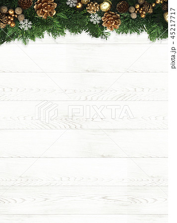 背景 クリスマス もみの木 飾りのイラスト素材
