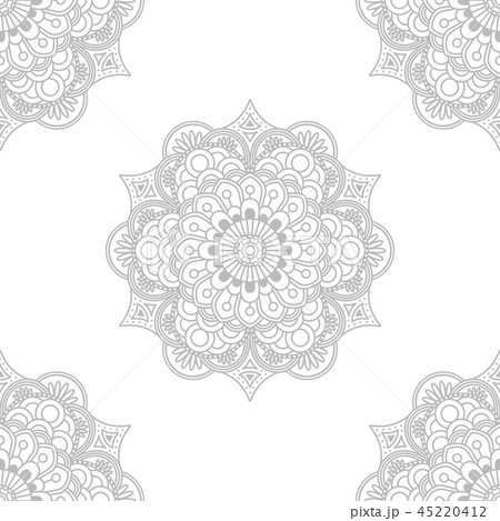 Outline Rangoli icon isolated on white background Outline Rangoli icon isolated on white background 45220412