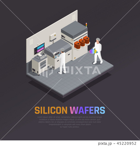 Electronic Chip Production Background 45220952