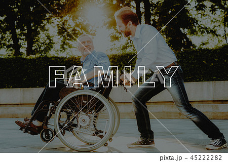 Family Fool Around Together. Son and Man Have Fun. 45222282