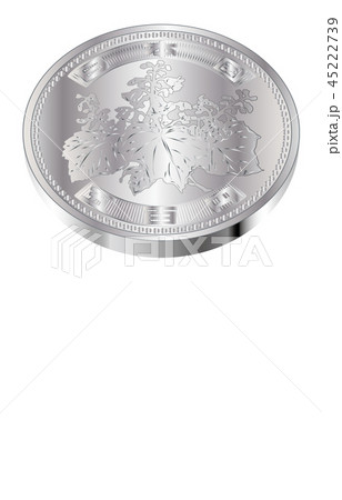 日本円五百円硬貨斜め表 日本円五百円硬貨斜め表 45222739