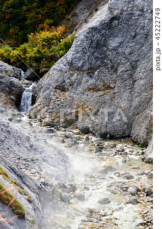 天然温泉の沢　川原毛地獄　秋田県 45222749