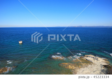 館山市州崎灯台付近を空撮 45223334