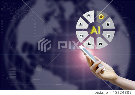 知見 モバイル スマホ AI 5G コントロール 操作 画面 解除 ロック 知見 モバイル スマホ AI 5G コントロール 操作 画面 解除 ロック 45224805