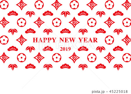 年賀2019 年賀状 2019 イラスト 年賀2019 年賀状 2019 イラスト 45225018
