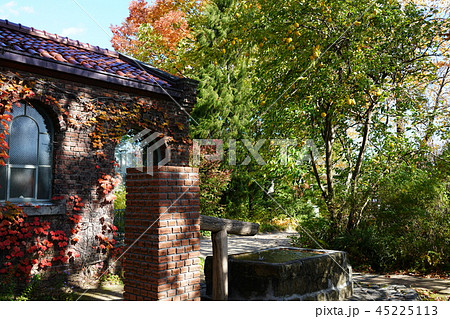 碌山館と杜江の水 秋の碌山美術館 安曇野市穂高 碌山館と杜江の水 秋の碌山美術館 安曇野市穂高 45225113