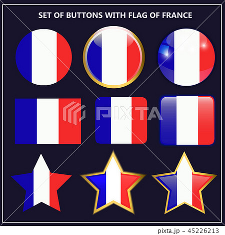 Set of banners with flag of France. Set of banners with flag of France. 45226213