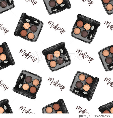 Seamless pattern of sketch set makeup products 45226255
