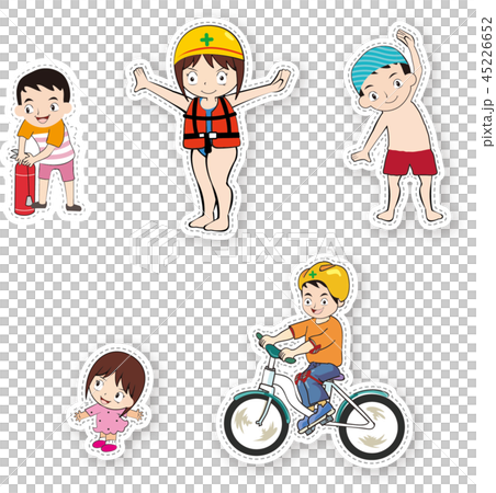 水泳帽 水泳 安全のイラスト素材