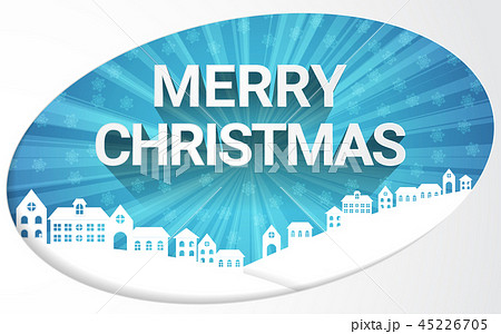 Merry Christmas winter season paper art concept. 45226705