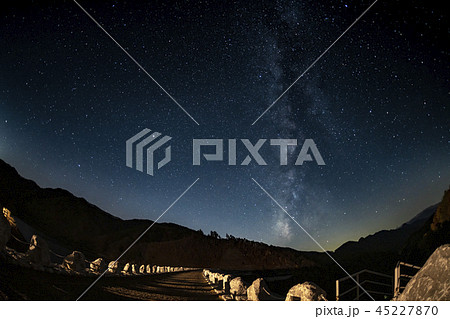 長野県　南相木ダム　星景 45227870