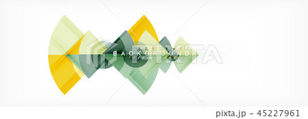 Triangles and circle geometric background 45227961