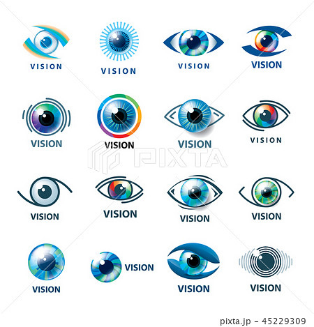 Sign in the shape of the eye. Vector illustration of the icon 45229309