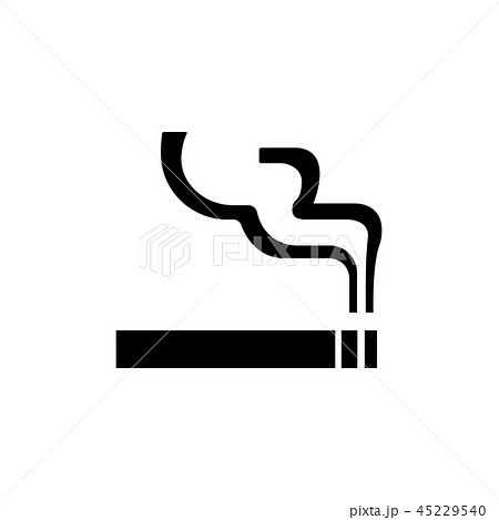 タバコ 喫煙所マーク 案内図用記号 ピクトグラム のイラスト素材