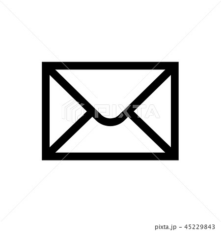 メール 郵便 郵便局 問い合わせマーク 案内図用記号 ピクトグラム のイラスト素材