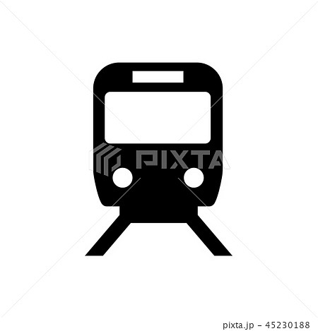 電車 鉄道 マーク 案内図用記号 ピクトグラム のイラスト素材