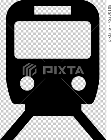 電車 鉄道 マーク 案内図用記号 ピクトグラム のイラスト素材