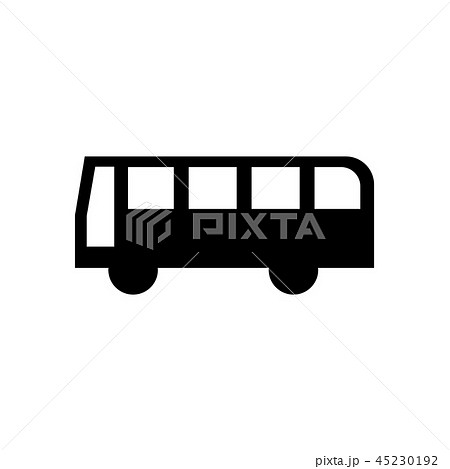 バス バス停 マーク 案内図用記号 ピクトグラム のイラスト素材