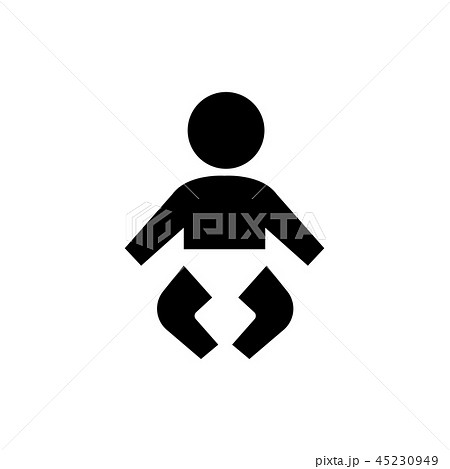 授乳室・ベビーケアルームマーク(旧) / 案内図用記号(ピクトグラム) 授乳室・ベビーケアルームマーク(旧) / 案内図用記号(ピクトグラム) 45230949