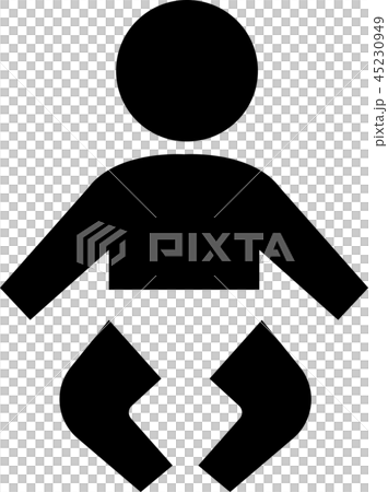 授乳室・ベビーケアルームマーク(旧) / 案内図用記号(ピクトグラム) 授乳室・ベビーケアルームマーク(旧) / 案内図用記号(ピクトグラム) 45230949