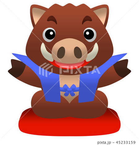 亥、年賀状、キャラのみ 亥、年賀状、キャラのみ 45233159