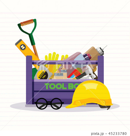 Set isolated icons set building tools. Vector  45233780