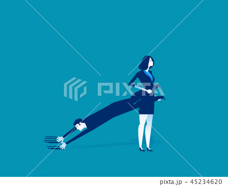 Dragging a Partner. Concept business vector Dragging a Partner. Concept business vector 45234620