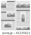 Newspaper design. Template page of the journal 45235621