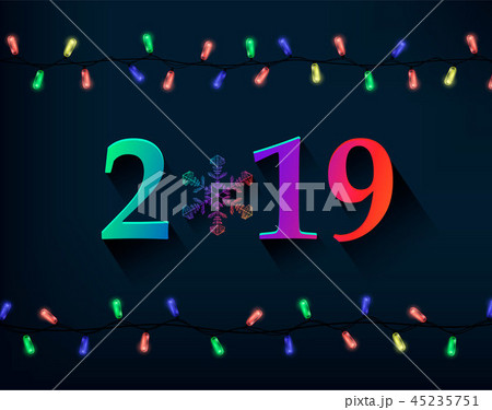 Happy New Year greeting card Happy New Year greeting card 45235751