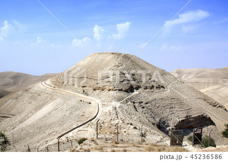 Ruins of King Herod's palace Machaeros, Jordan 45236586