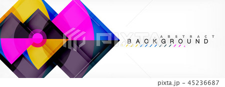 Modern geometric abstract background 45236687