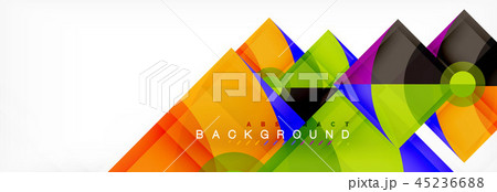 Trendy circles composition geometric background 45236688