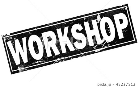 Workshop word with in black frame word 45237512