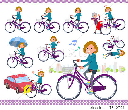 flat type Bob hair women Sportswear_city cycle 45240701