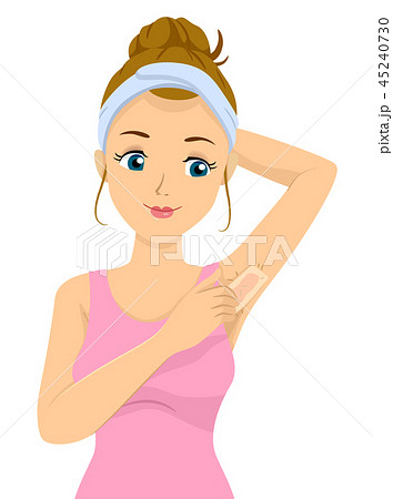 Teen Girl Armpit Waxing Illustration Teen Girl Armpit Waxing Illustration 45240730