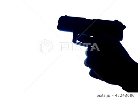 Firearm in silhouette Firearm in silhouette 45243086
