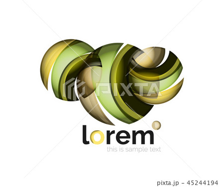 Geometric convergence vector business icon 45244194