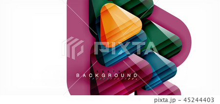 Geometric abstract background, triangles 45244403