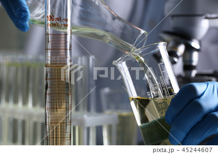 Yellow liquid spilled petrol additive innovative supply Yellow liquid spilled petrol additive innovative supply 45244607